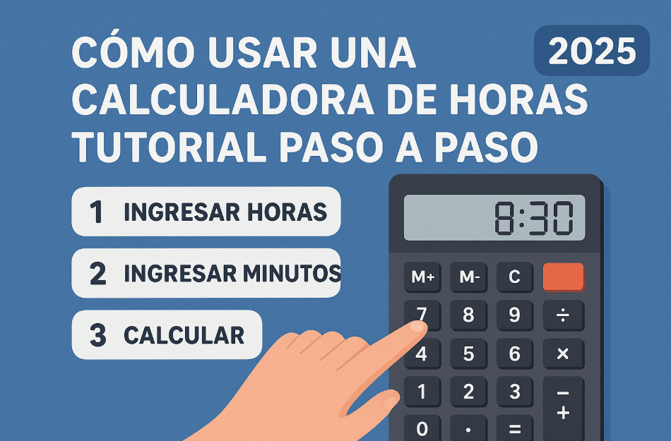 Cómo Usar una Calculadora de Horas - Tutorial Paso a Paso 2025